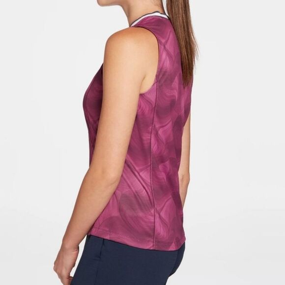 Slazenger Women's Blade Collar Sleeveless Golf Polo Activewear Pullover Purple - Picture 3 of 10